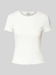 T-Shirt mit Rundhalsausschnitt und Wellensaum von JAKE*S STUDIO WOMAN - 31
