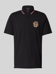 Regular Fit Poloshirt mit Logo-Badge Modell 'Parris' von BOSS Schwarz - 3