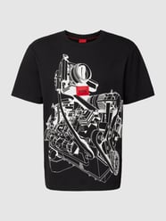 T-Shirt mit Motiv-Print Modell 'Dacifico' von HUGO Schwarz - 41