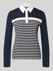 Koszulka polo o kroju slim fit z mieszanki bawełny od Marc Cain - 48