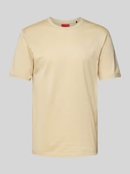 T-Shirt mit Rundhalsausschnitt Modell 'Dimerstee' von HUGO Beige - 30