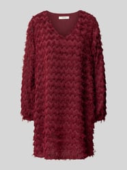 Minikleid mit strukturierter Oberfläche von Selected Bordeaux - 3