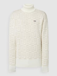 Rollkragenpullover mit Logo-Muster Modell 'Tolentino' von FILA Beige - 31