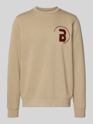 Sweatshirt met labeldetail, model 'FLORIAN' van Blend Beige - 45