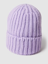 Beanie mit groben Strickmuster Modell 'Stina' von Unio Lila - 45