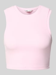 Slim Fit Crop Tops aus Baumwoll-Mix Modell 'VILMA' von Only Pink - 5