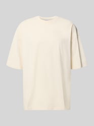 t-shirt o kroju oversized fit z czystej bawełny z nadrukiem z logo od REVIEW - 31
