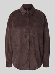 oversized fit blouse met lange mouwen met borstzak model 'SANNE' van VERO MODA - 36