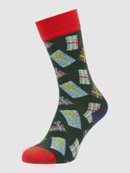 Sokken met all-over motief van Dilly Socks Wit - 14