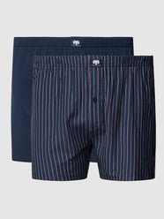 PLUS SIZE boxershort met knoopsluiting in een set van 2 stuks van Ceceba Plus Blauw / turquoise - 14