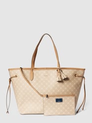 Shopper mit Allover-Logo Modell 'lara' von JOOP! Beige - 27