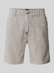 Tapered Fit Leinenshorts mit elastischem Bund von BOSS Orange - 2