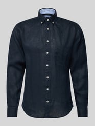 Regular Fit Leinenhemd mit Button-Down-Kragen von Fynch-Hatton - 31