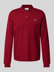 Classic Fit Poloshirt im langärmeligen Design von Lacoste Bordeaux - 45