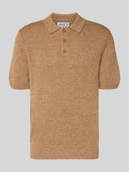 Koszulka polo z mieszanki bawełny i lnu, krój regular fit od Jake*s Studio Men - 38