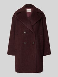 Wollmantel aus Alpaka Mohair Modell 'WKDACCENTO' von Weekend Max Mara Bordeaux - 32