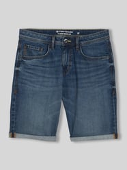 Bermudy jeansy krój regular fit z mieszanka bawełny od Tom Tailor - 22