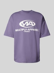 Oversized T-Shirt mit Label-Print von Multiply Apparel Lila - 17