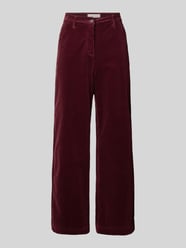 Corduroy broek met wijde pijpen, model 'Cordy' van FREE/QUENT Bordeaux - 23