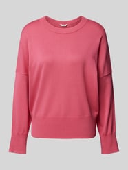 Gebreide pullover met ronde hals, model 'Gillian' van mbyM Roze - 22