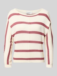 Boxy fit gebreide pullover van viscosemix model 'ALBERTA' van Pepe Jeans Fuchsia - 12