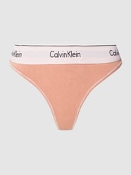 Stringi z elastycznym pasem z logo od Calvin Klein Underwear Różowy - 18