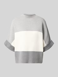 Sweter z dzianiny o kroju relaxed fit z mieszanka wiskozy model 'OKTOBER' od MORE & MORE - 21