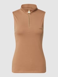 Top met labeldetail, model 'Kasuki' van Barbour International™ Bruin - 9