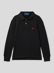Poloshirt met lange mouwen van Polo Ralph Lauren Teens Zwart - 35