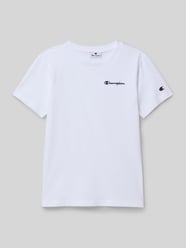 T-shirt z wyhaftowanym logo od CHAMPION - 25