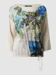 Shirt met contrasterende voorkant van Betty Barclay Wit - 22