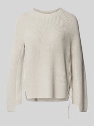 Gebreide pullover met geribde ronde hals van Oui - 33