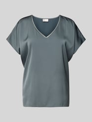 Regular Fit Blusenshirt mit V-Ausschnitt von V by Vera Mont - 9