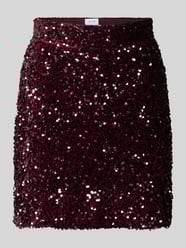 Spódnica mini z wysokim stanem i cekinami model ‘FAITH’ od Vila - 14