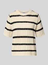 Koszulka dzianinowa z czystej bawełny o kroju regular fit model 'NUKA' od PIECES - 42