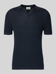 slim fit knitwear-poloshirt met structuurpatroon model 'BRAIAN' van DRYKORN - 45