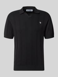koszulka polo o kroju regular fit z wyhaftowanym logo od REVIEW - 26