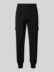 Tapered Fit Cargohose mit Strukturmuster Modell 'Glavin' von HUGO - 42