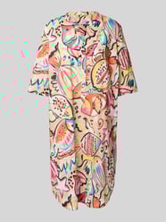 Knielanges Tunikakleid mit 3/4-Arm von Emily Van den Bergh Beige - 8