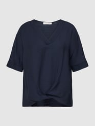 Blusenshirt aus Viskose-Mix mit V-Ausschnitt von Christian Berg Woman Blau / Türkis - 33