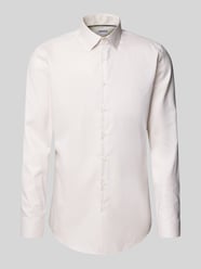 Slim Fit Business-Hemd mit Kentkragen von Jake*s Beige - 34