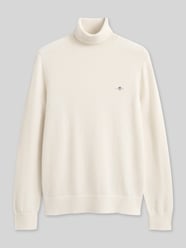 sweter z golfem o kroju regular fit z mieszanki wełny od GANT - 2