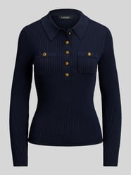 Slim Fit Langarmshirt aus Viskose-Mix mit Knöpfen von Lauren Ralph Lauren - 12