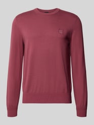 Regular Fit Pullover aus Baumwoll-Kaschmir-Mix Modell 'Kanovano' von BOSS Orange Pink - 21