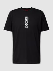 T-shirt z nadrukiem z logo model ‘Dalbula’ od HUGO Czarny - 44