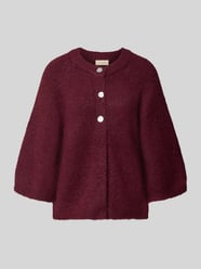 cardigan in relaxed fit met wol model 'Lulu' van FREE/QUENT Bordeaux - 2