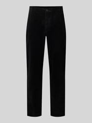 Spodnie sztruksowe o kroju tapered fit z czystej bawełny model 'LEROY' od Selected - 28