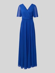 Abendkleid mit V-Ausschnitt und Schmetterlingsärmeln von Christian Berg Cocktail - 2