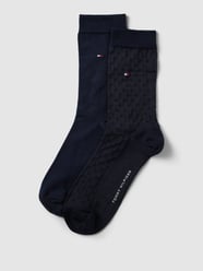 Sokken met structuurmotief in een set van 2 paar van Tommy Hilfiger Blauw / turquoise - 33