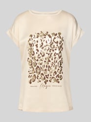 T-Shirt mit geripptem Rundhalsausschnitt von Christian Berg Woman - 19